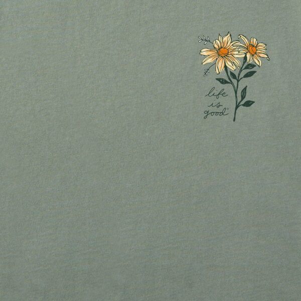 Women's Fall Favorite Color Flowers Long Sleeve Crusher Tee - Image 6