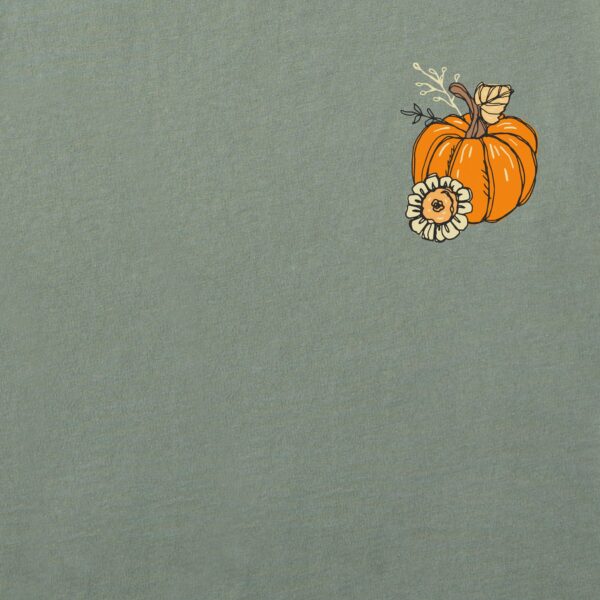 Women's Fall Flowers & Pumpkins Pickup Long Sleeve Crusher Tee - Image 3