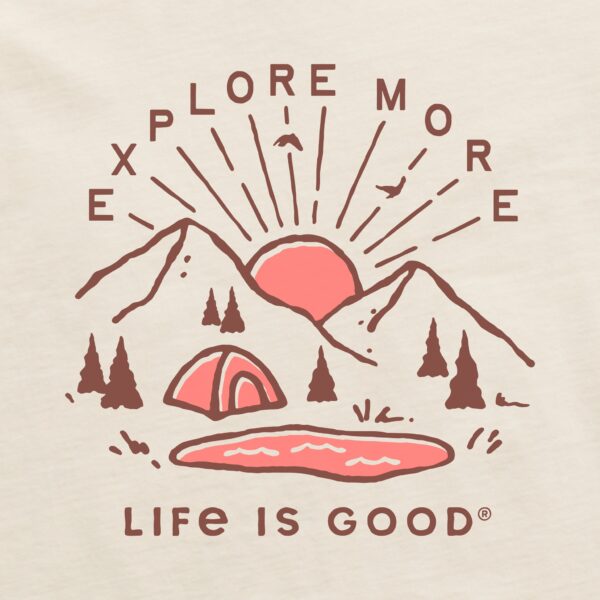 Women's Explore More Sunset Long Sleeve Crusher Boxy Tee - Image 4