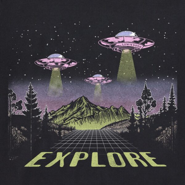 Women's Explore UFO Landscape Long Sleeve Crusher Boxy Tee - Image 4