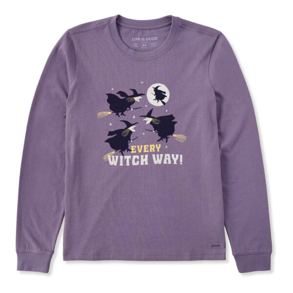 Women's Every Witch Way Long Sleeve Crusher Tee
