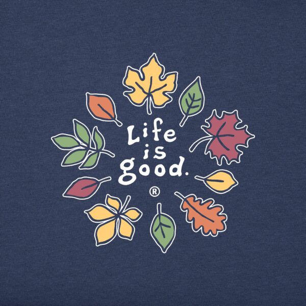 Women's Fall Leaves Long Sleeve Crusher Tee - Image 2