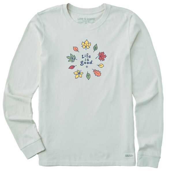 Women's Fall Leaves Long Sleeve Crusher Tee - Image 3