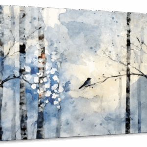 Small Bird On A Branch Wall Art