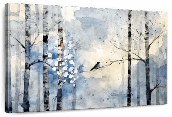 Small Bird On A Branch Wall Art