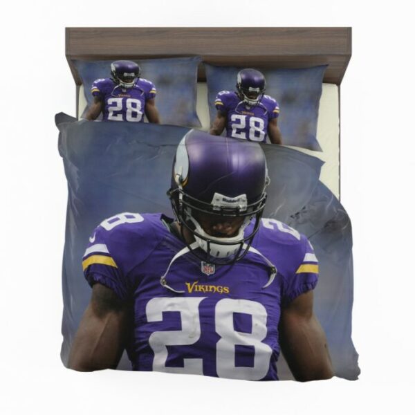 Adrian Peterson Minnesota Vikings American Football Bedding Set - Image 4