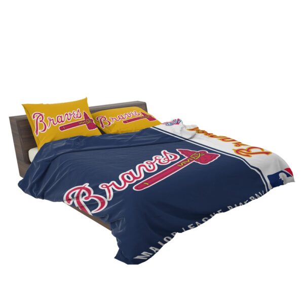 Atlanta Braves MLB Baseball National League Bedding Set - Image 3