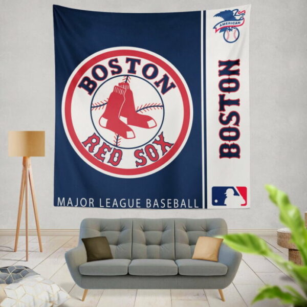 Boston Red Sox MLB Baseball American League Wall Hanging Tapestry - Image 2