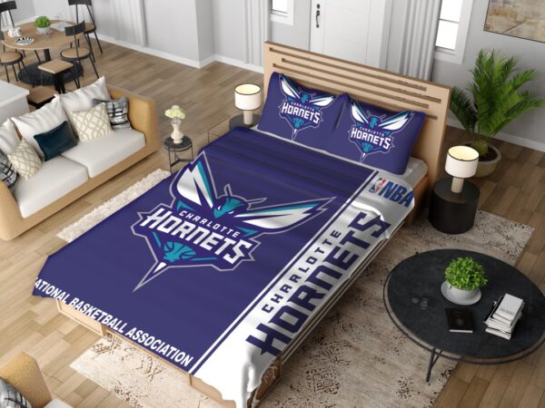 Charlotte Hornets NBA Basketball Bedding Set - Image 2