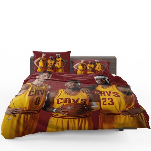 Cleveland Cavaliers Kyrie Irving Kevin Love Lebron James Bedding Sets - Image 2