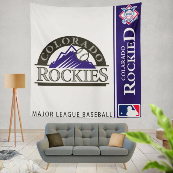 Colorado Rockies MLB Baseball National League Wall Hanging Tapestry - Image 2