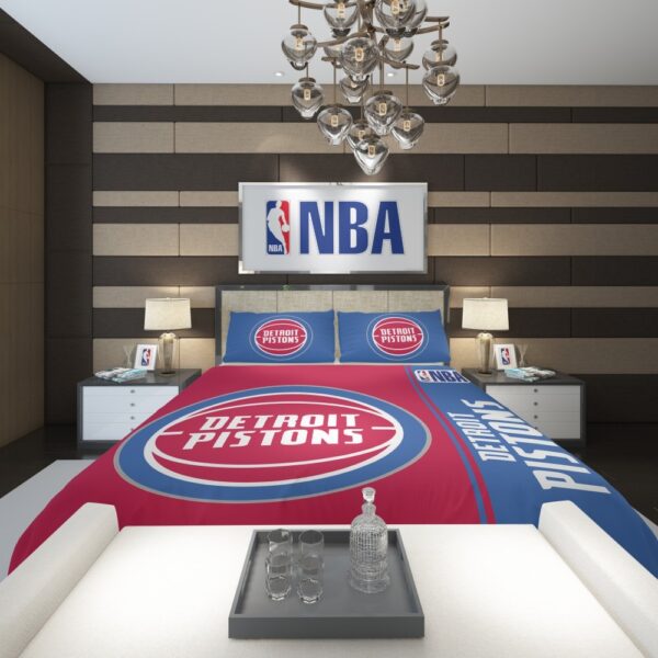 Detroit Pistons NBA Basketball Comforter - Image 2