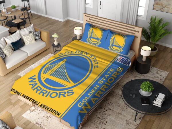 Golden State Warriors NBA Basketball Bedding Set - Image 2