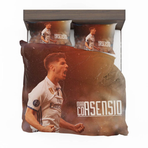 Marco Asensio Read Madrid Spain Footballer Bedding Set - Image 4