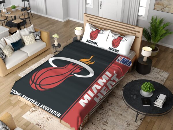 Miami Heat NBA Basketball Bedding Set - Image 2