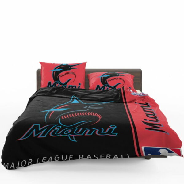 Miami Marlins MLB Baseball National League Bedding Set - Image 4