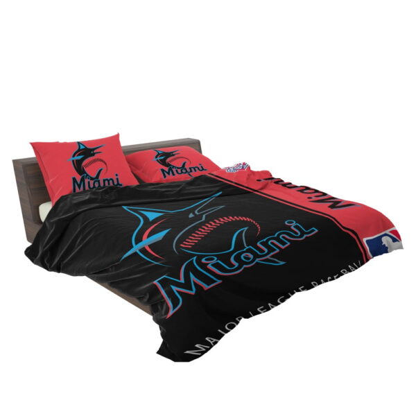 Miami Marlins MLB Baseball National League Bedding Set - Image 3