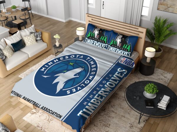 Minnesota Timberwolves NBA Basketball Bedding Set - Image 2