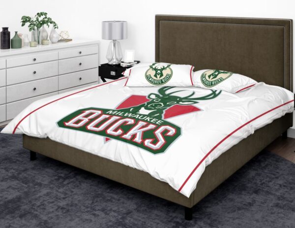 NBA Milwaukee Bucks Bedding Comforter Set - Image 4
