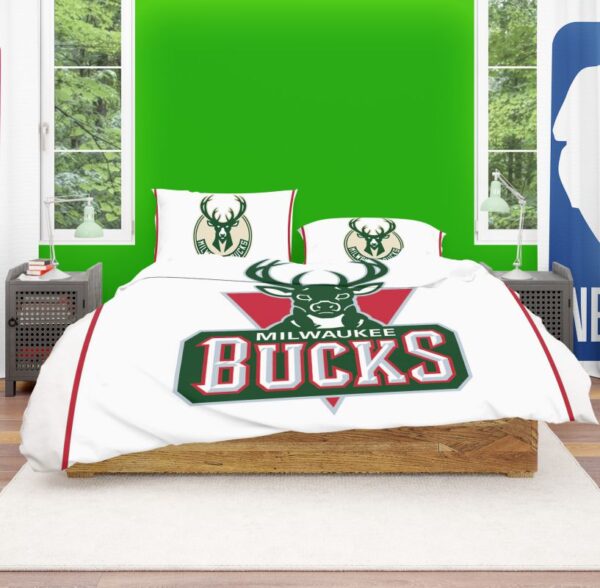 NBA Milwaukee Bucks Bedding Comforter Set - Image 2