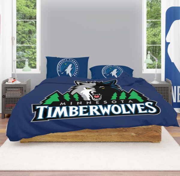 NBA Minnesota Timberwolves Bedding Comforter Set - Image 2