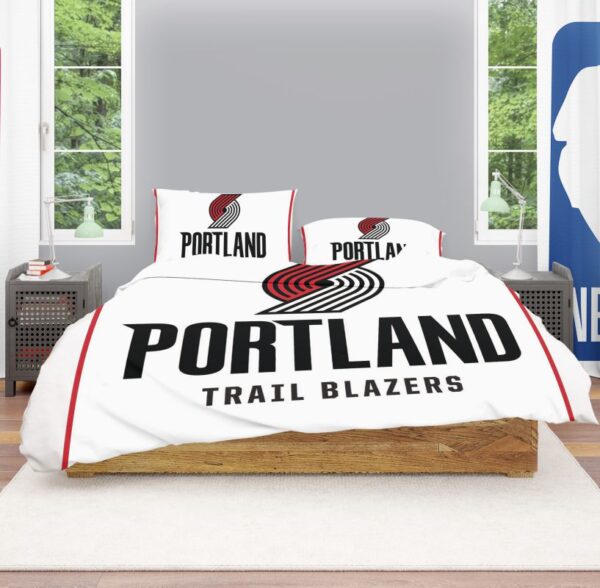 NBA New Portland Trail Blazers Bedding Comforter Set - Image 2