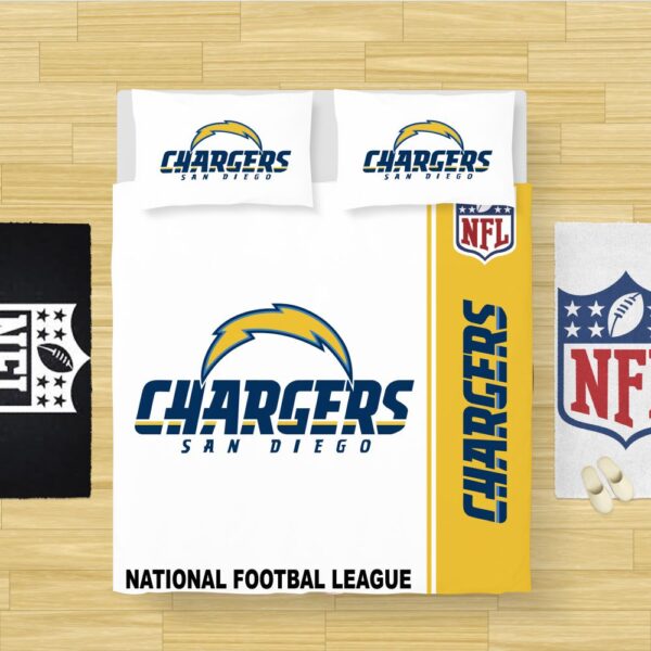NFL Los Angeles Chargers Bedding Comforter Set - Image 2