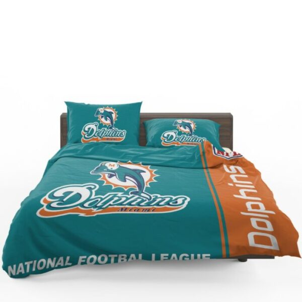 NFL Miami Dolphins Bedding Comforter Set - Image 5