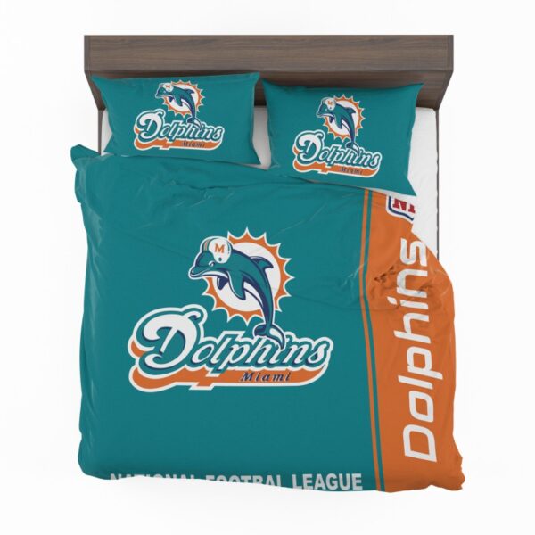 NFL Miami Dolphins Bedding Comforter Set - Image 3
