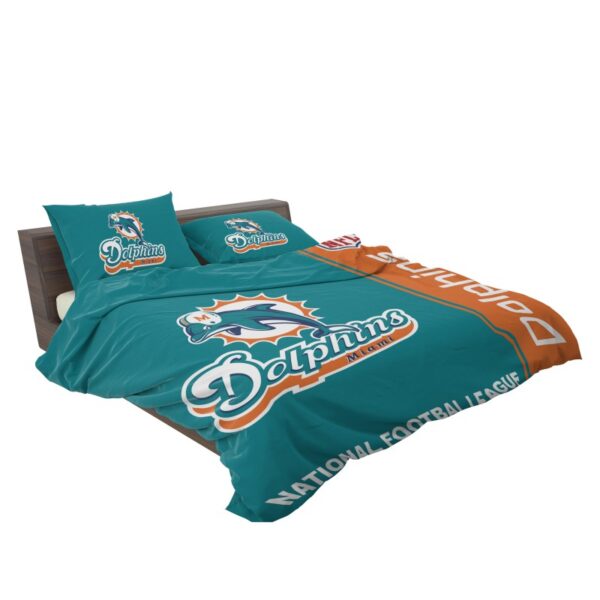 NFL Miami Dolphins Bedding Comforter Set - Image 4
