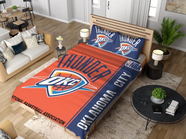 Oklahoma City Thunder NBA Basketball Bedding Set - Image 2