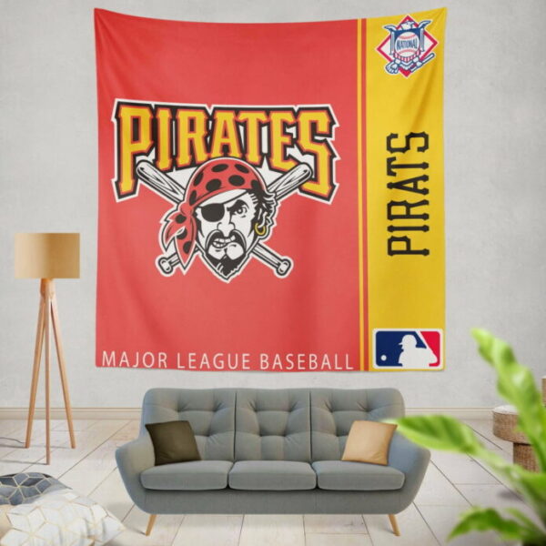 Pittsburgh Pirates MLB Baseball National League Wall Hanging Tapestry - Image 2