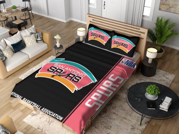 San Antonio Spurs NBA Basketball Bedding Set - Image 2