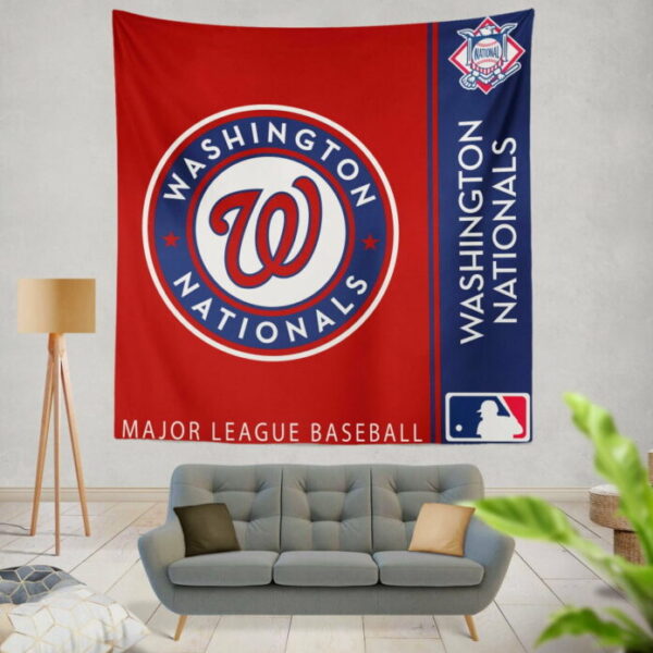 Washington Nationals MLB Baseball National League Wall Hanging Tapestry - Image 2