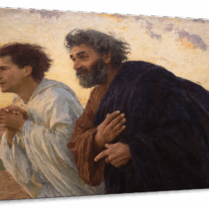 Disciples Peter And John Running To The Tomb Wall Art